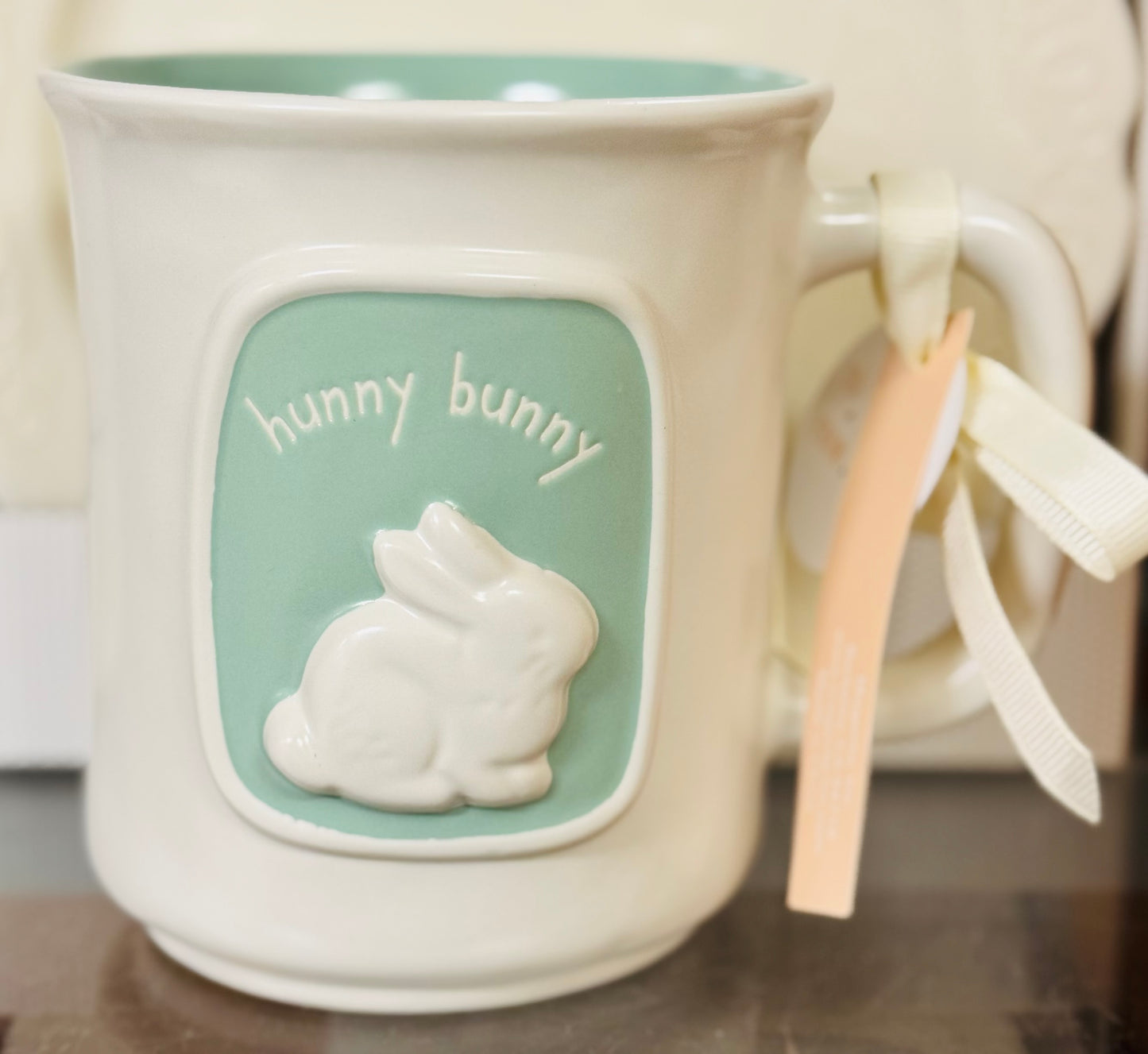 New Rae Dunn ceramic Easter mug HUNNY BUNNY