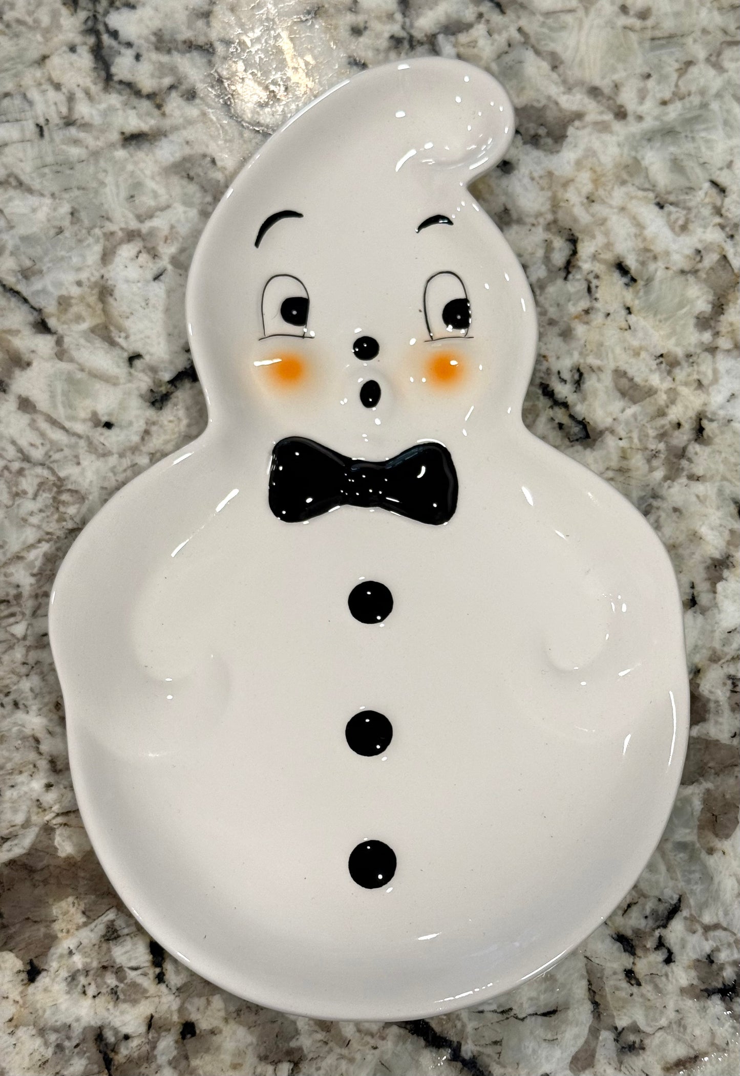New Joanna Parker ceramic Gus Halloween plate 10x5