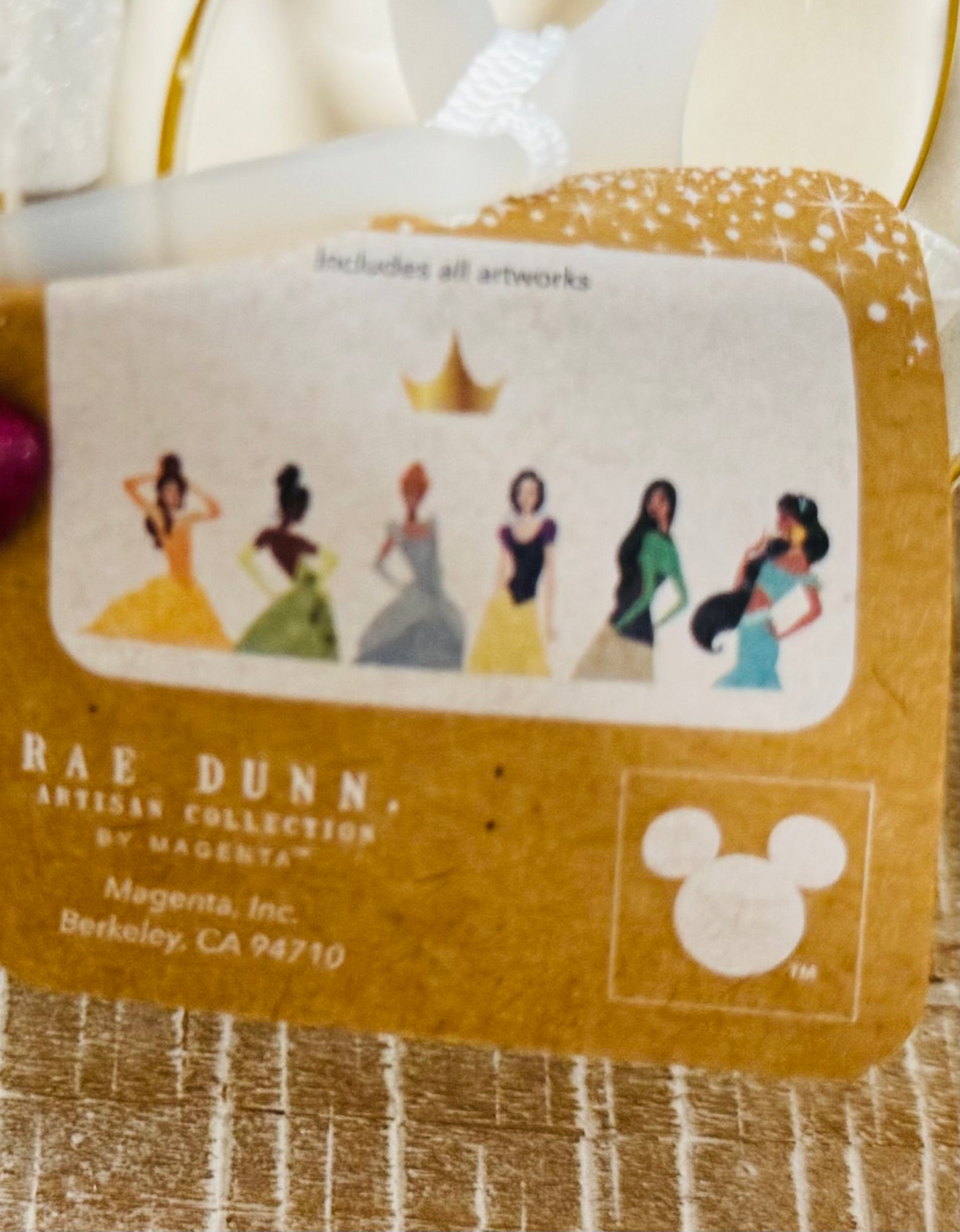 New Rae Dunn ceramic Disney princess typewriter measuring cup set