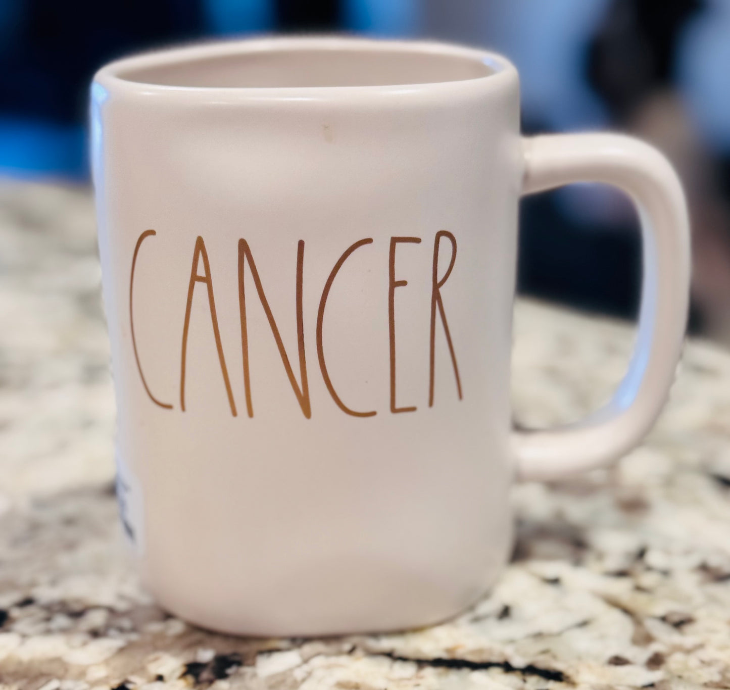 New Rae Dunn white ceramic coffee mug CANCER