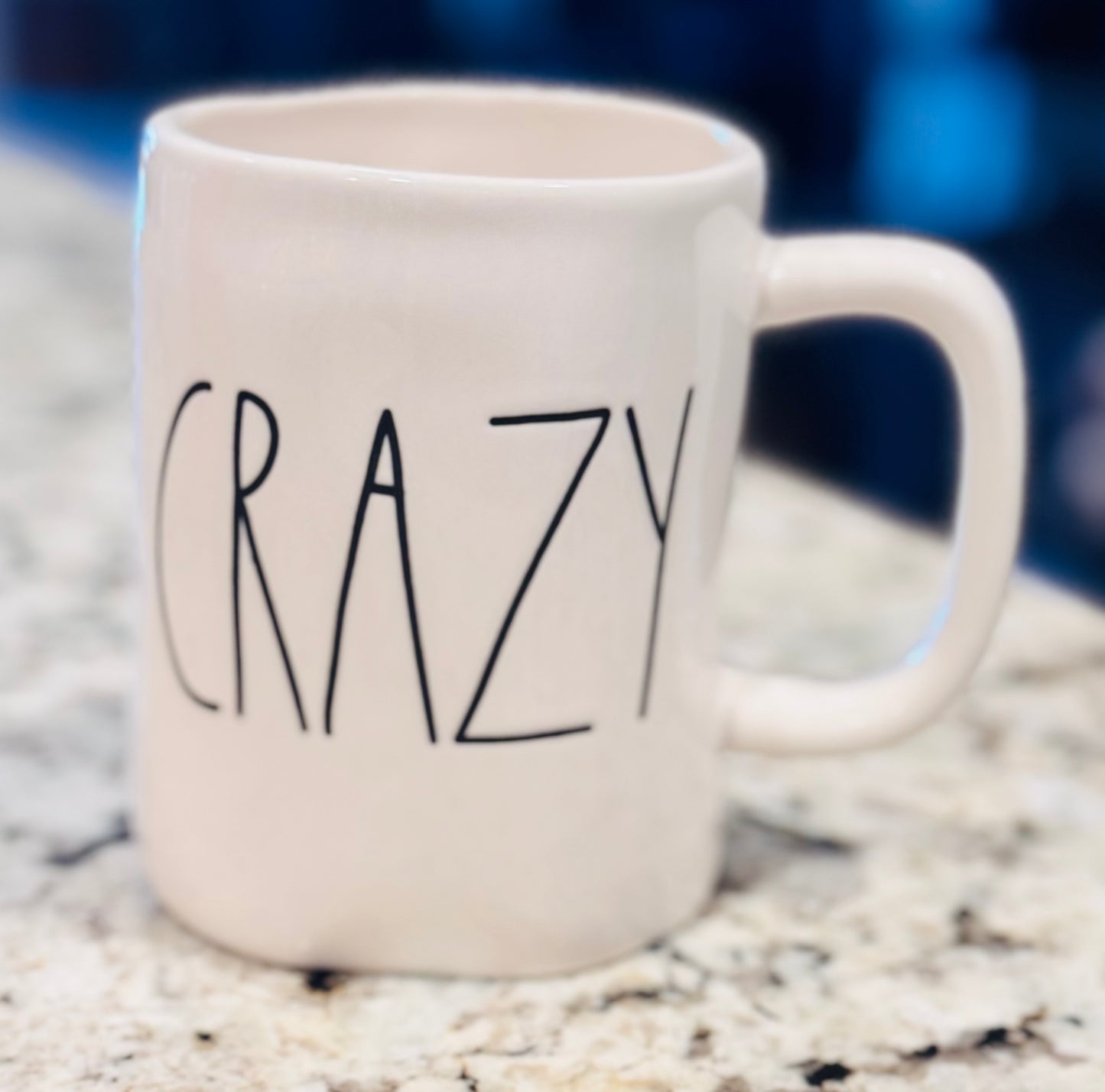 New Rae Dunn white ceramic coffee mug CRAZY