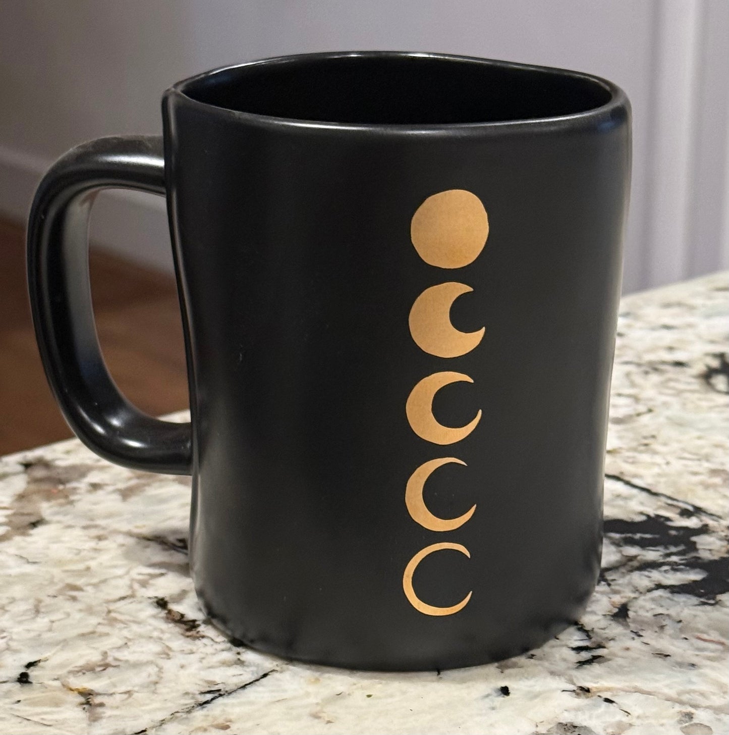 New Rae Dunn black ceramic coffee mug IT’S JUST A PHASE