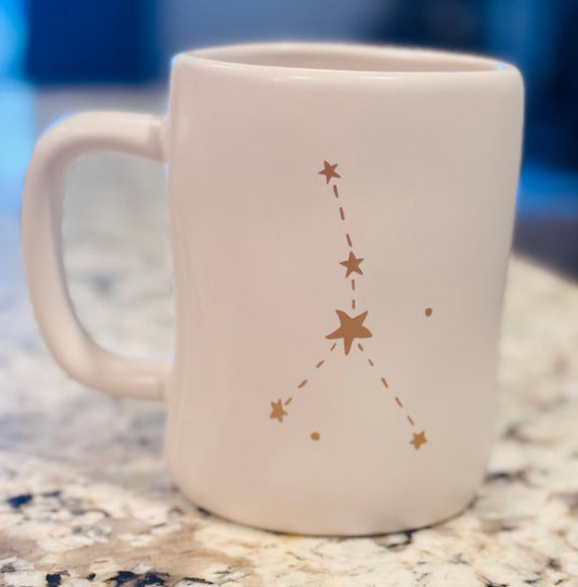 New Rae Dunn white ceramic coffee mug CANCER