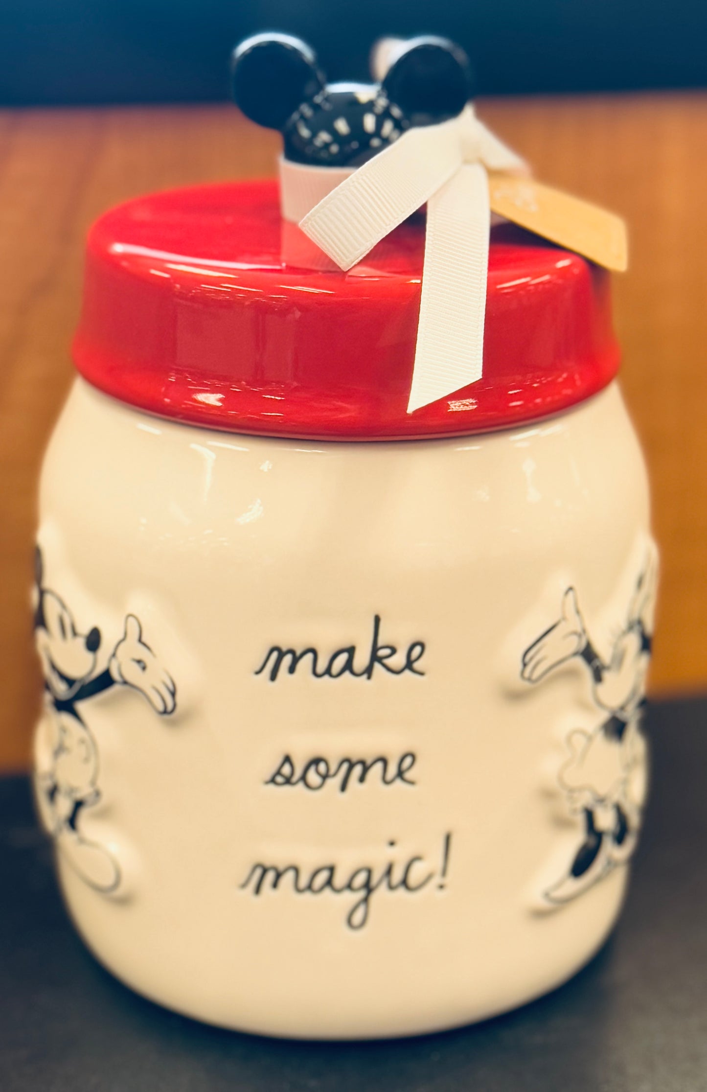 New Release Rae Dunn x Disney’s Minnie Mouse ceramic canister MAKE SOME MAGIC