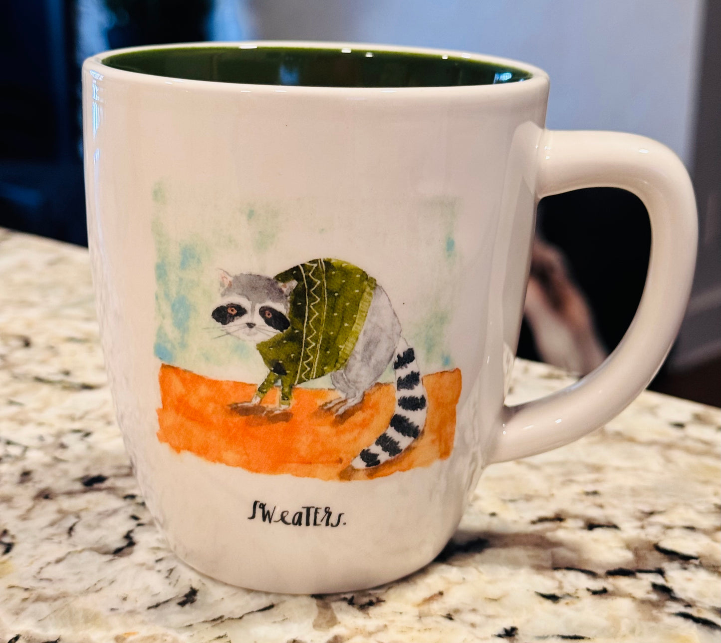 Rae Dunn ceramic critter print fall decor coffee mug SWEATERS