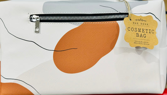 New Rae Dunn large ESSENTIALS cosmetic travel bag 11.5x5.5.25x6.5