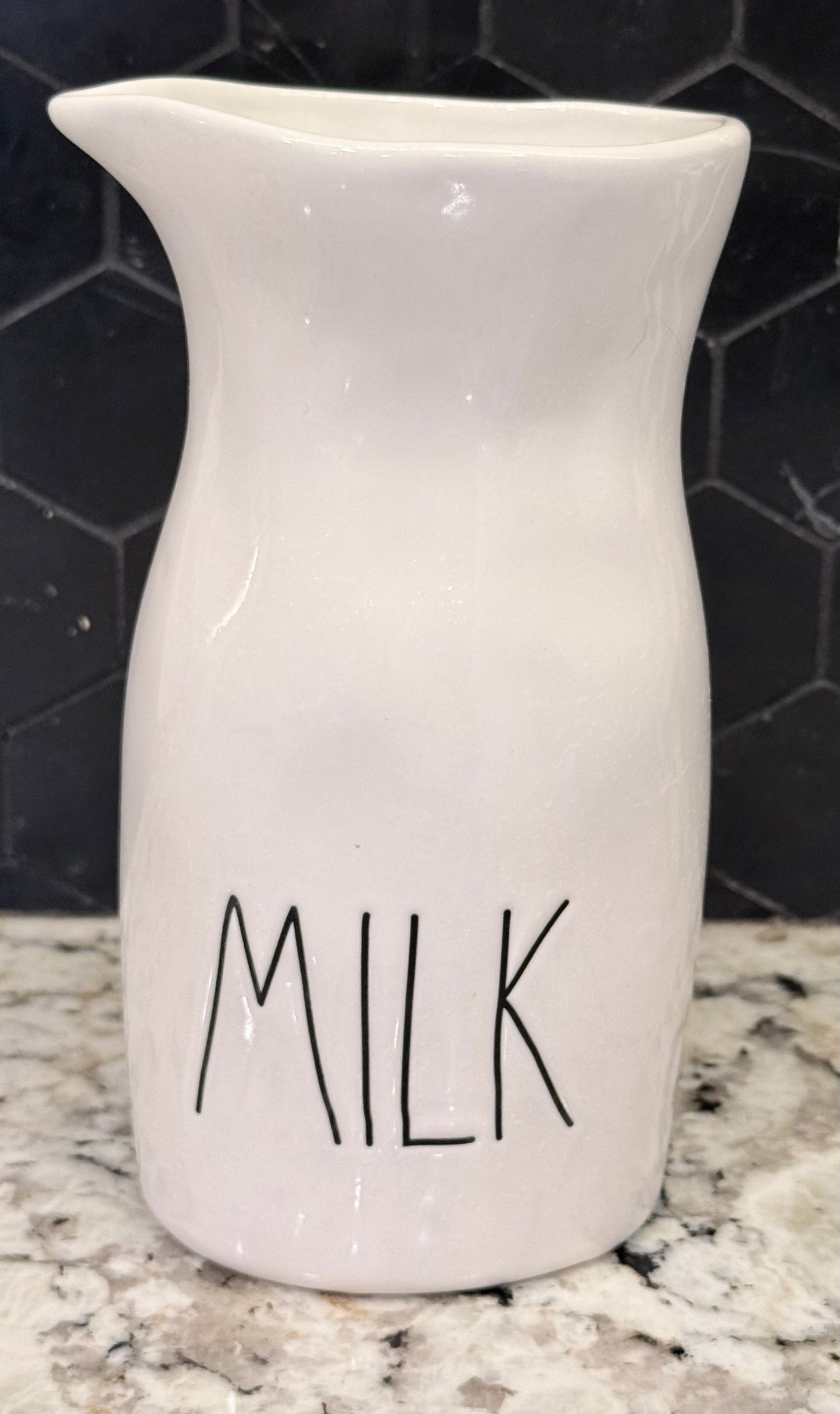 New Rae Dunn white ceramic MILK carafe