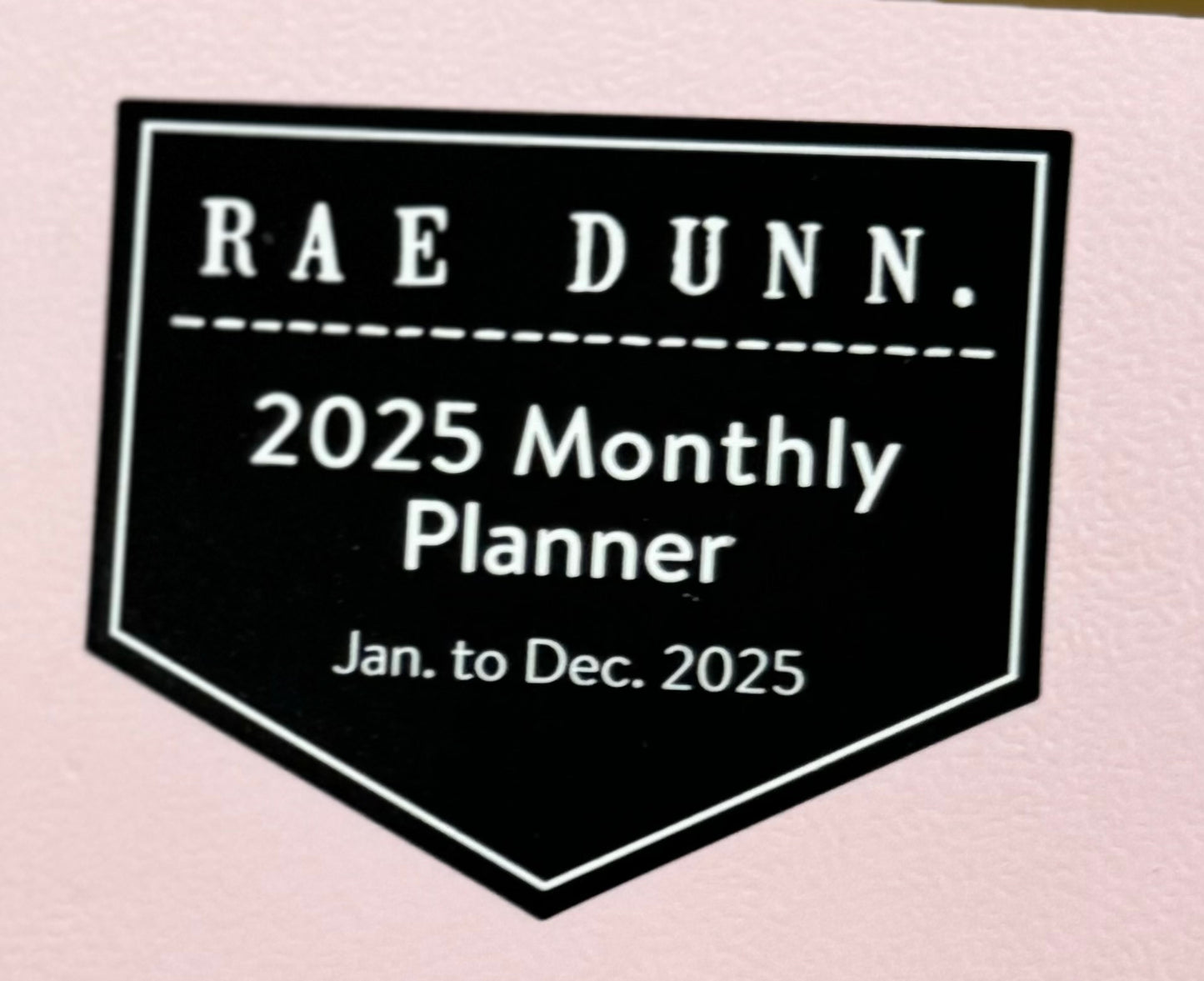 New soft cover 2025 full year planner -pink floral Jan 25-Dec 25