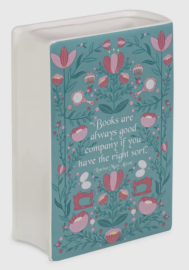 New Large Floral book vase-Little Women