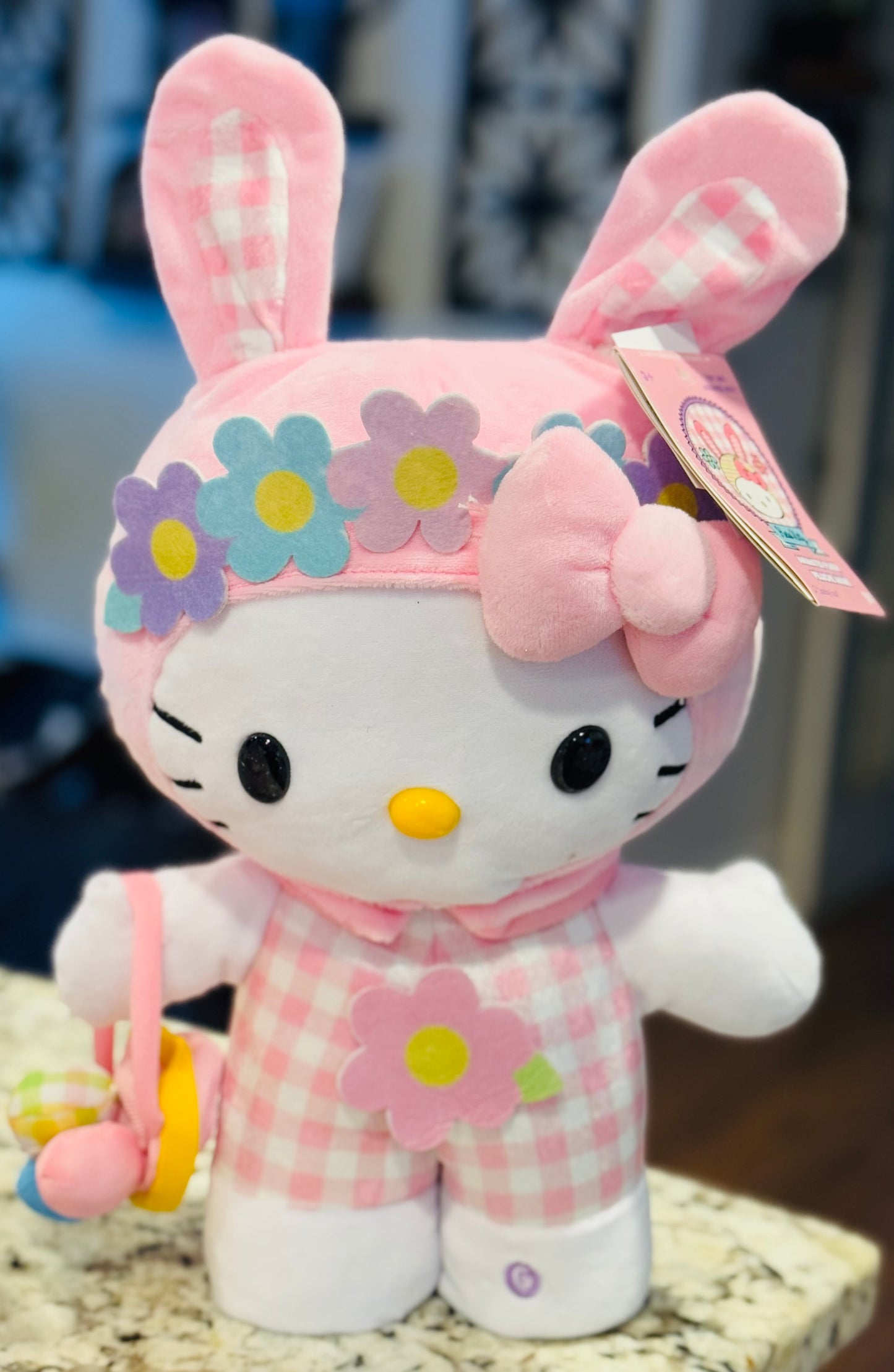 New Easter Hello Kitty pink bunny suit side stepper
