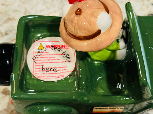 New ceramic Blue Sky Hello Kitty Ceramic tealight holder camping ⛺️ truck decor