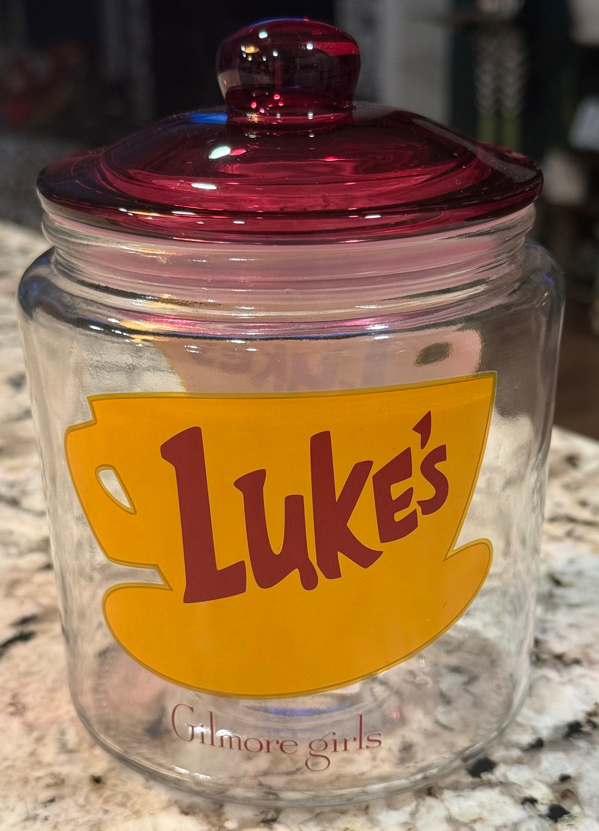 New Gilmore Girls glass storage canister decor jar 6”