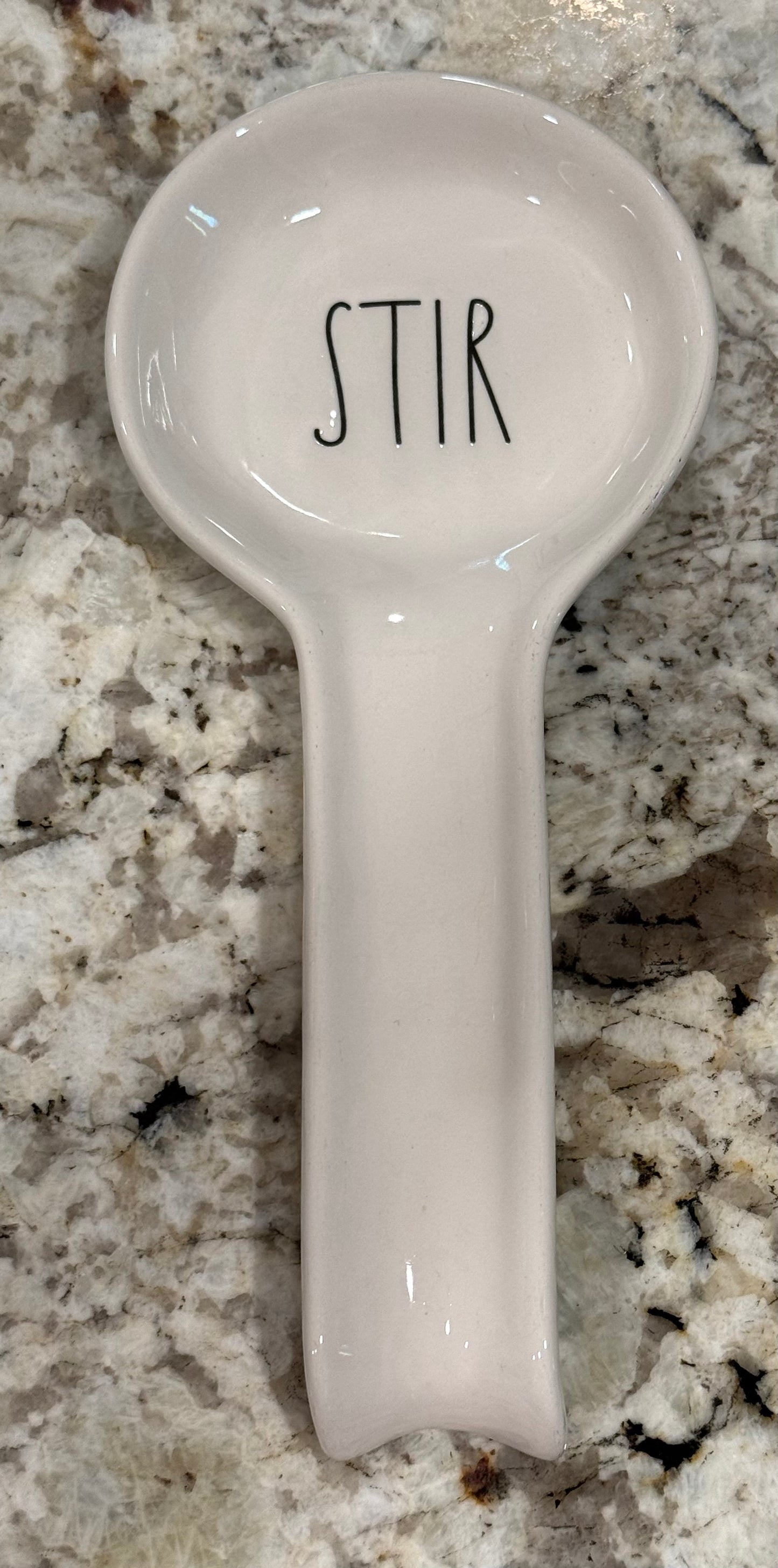 New Rae Dunn white ceramic STIR spoon rest