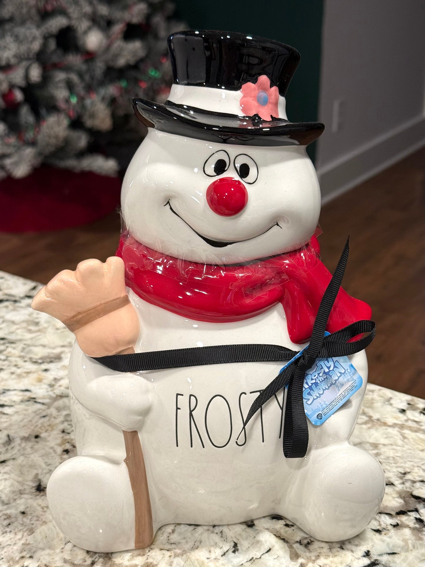 New Rae Dunn x Frosty the Snowman ☃️ ceramic cookie jar canister