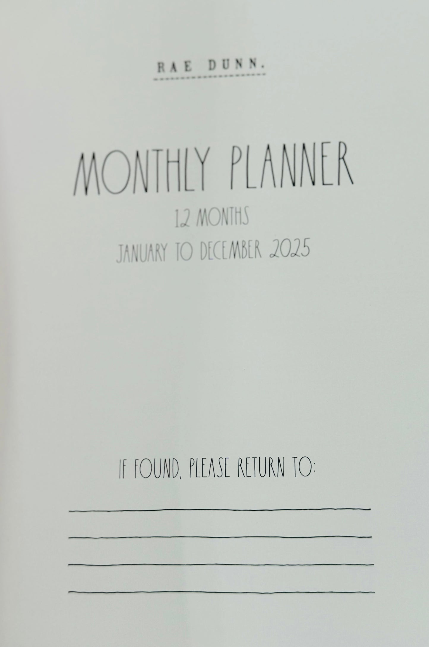 New soft cover 2025 full year planner -pink floral Jan 25-Dec 25