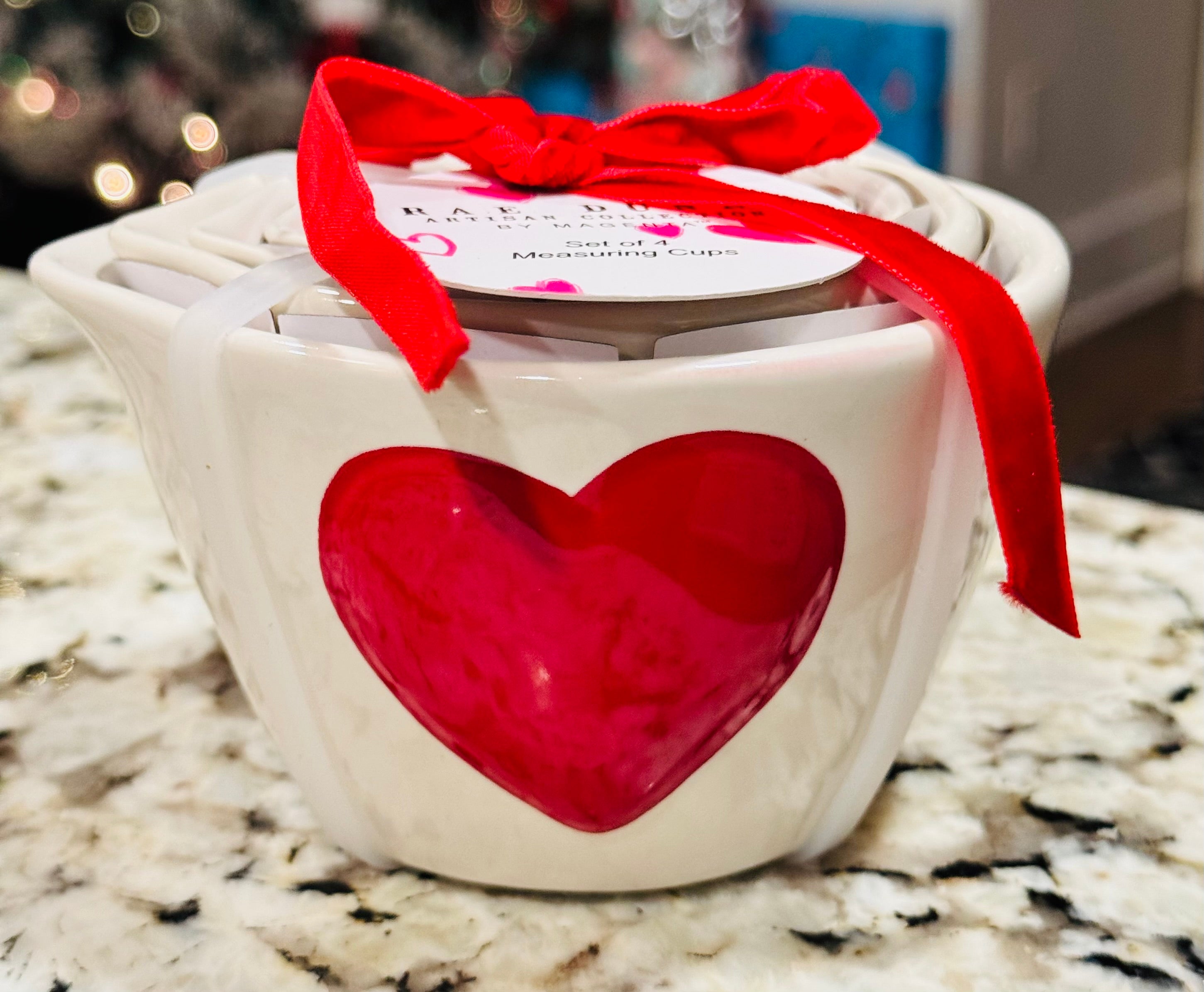 Rae Dunn watercolor heart measuring deals cups