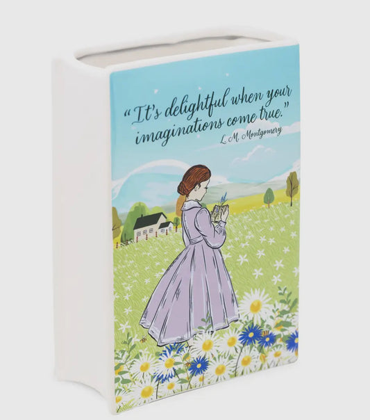 New Large Floral book vase-Ann of Green Gables