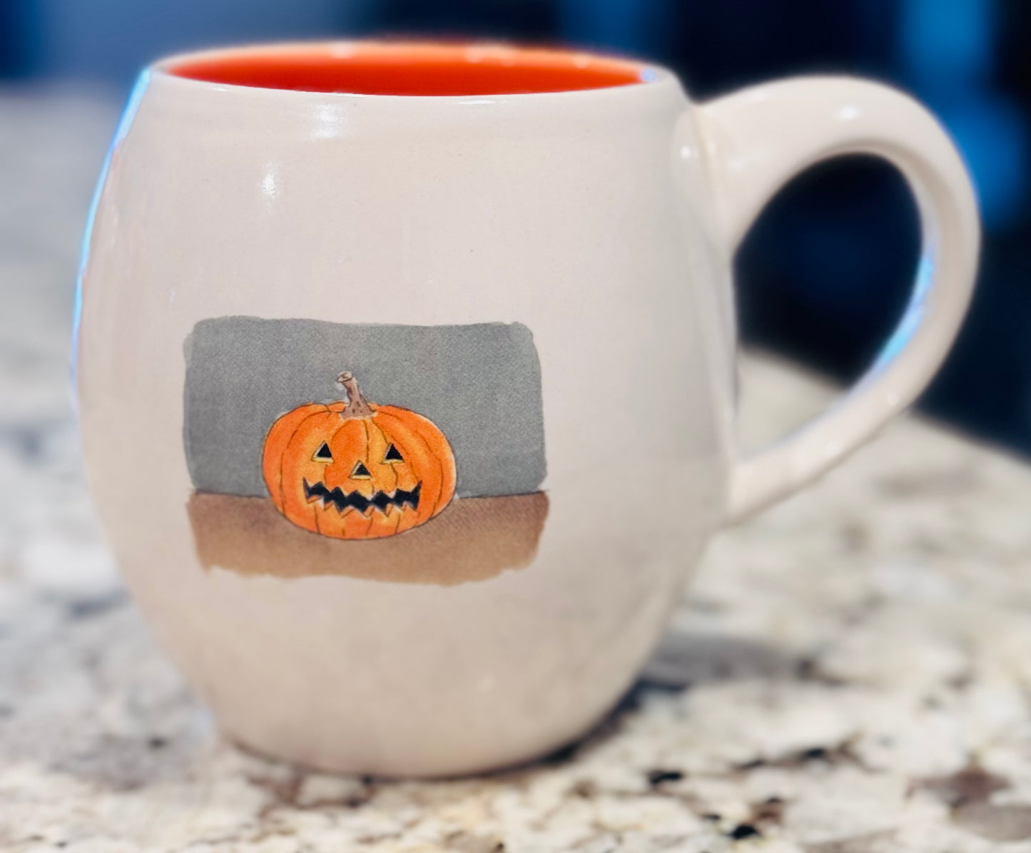 Rae Dunn ceramic Halloween decor coffee mug HAPPY HALLOWEEN