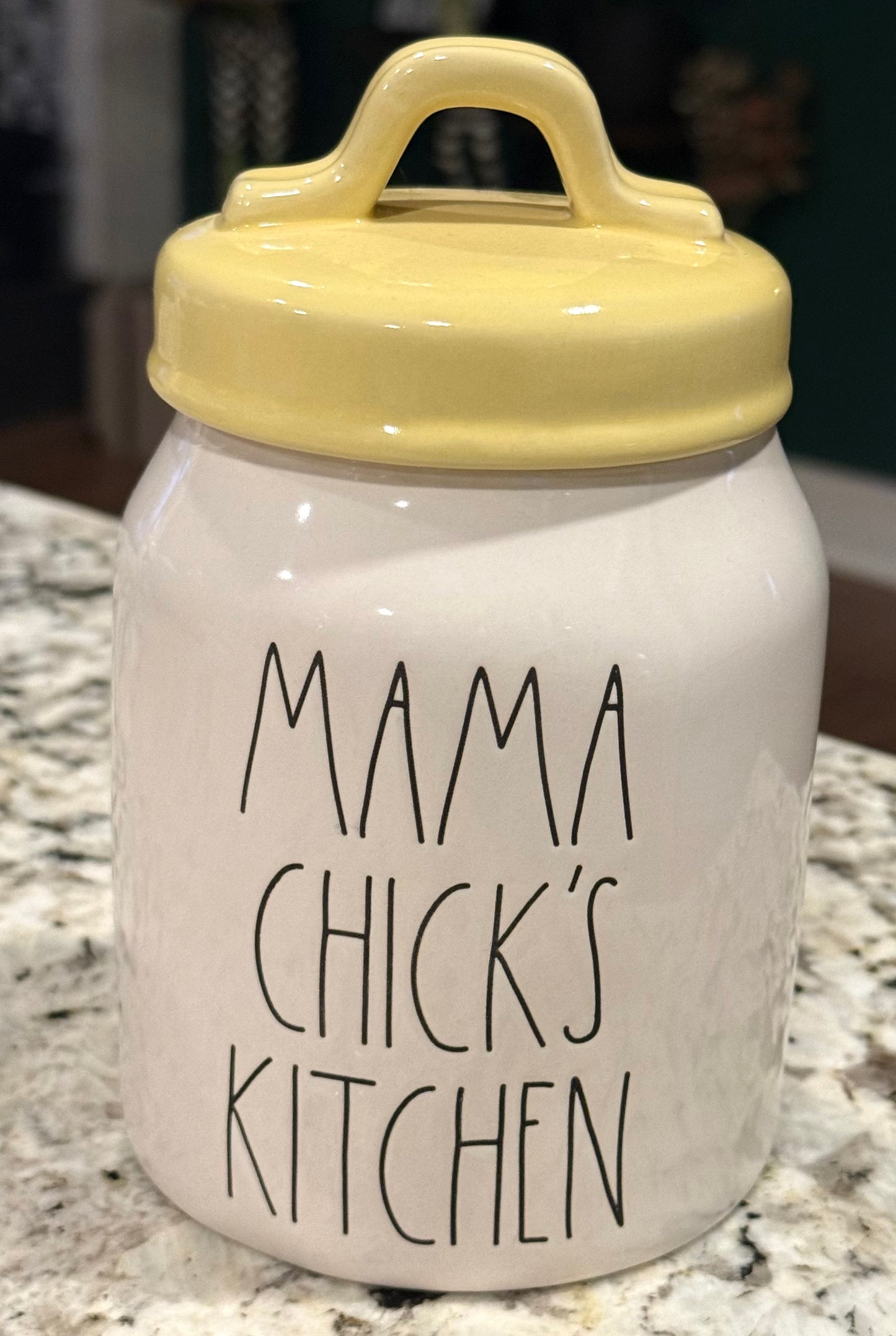 New Rae Dunn white ceramic Easter canister 6” MAMA CHICK’S KITCHEN