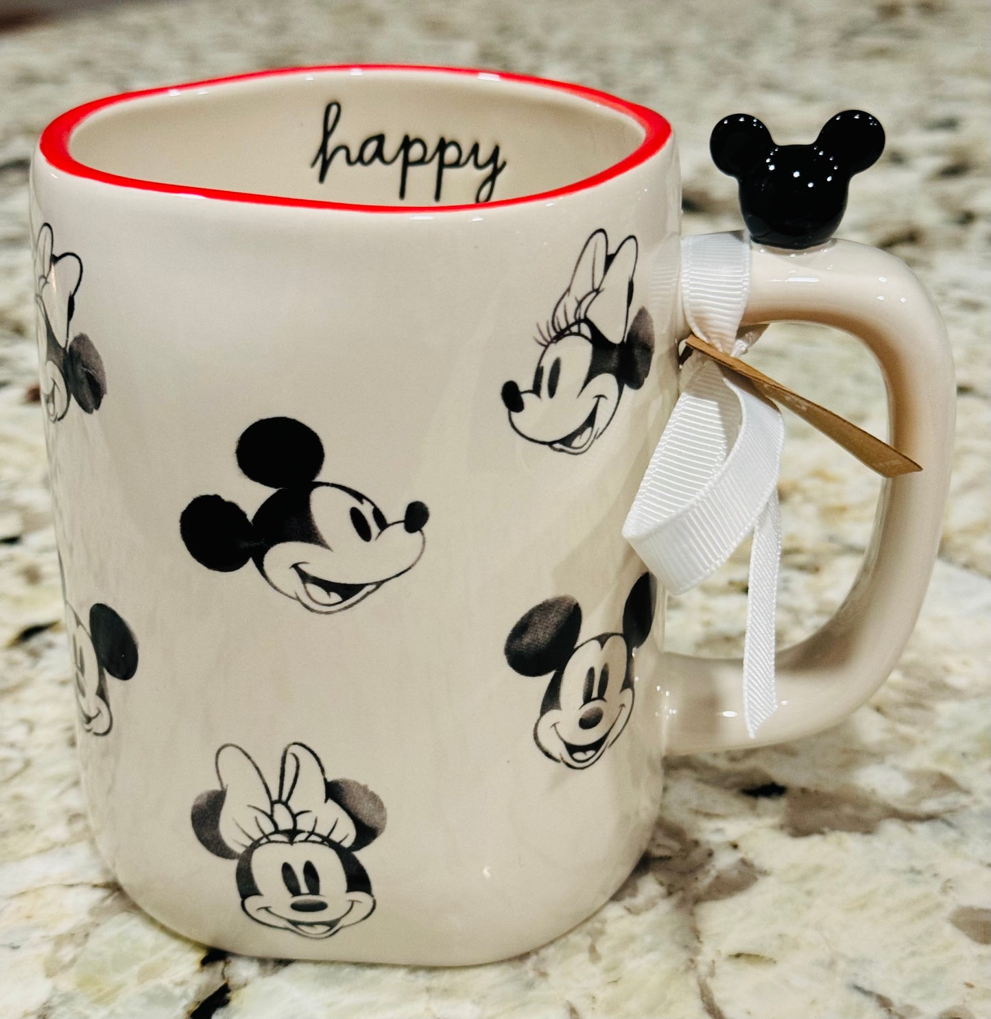 New Rae Dunn x Disney’s Mickey Mouse HAPPY ceramic coffee mug