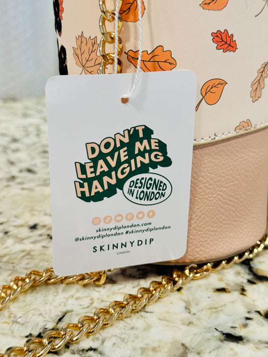 New Skinny Dip Fall Purse/bag 8x6 Pumpkin Spice Latte coffee cup shaped crossbody