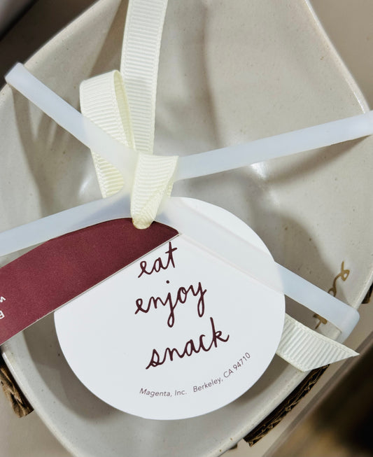 New Rae Dunn 3-piece ceramic leaf π spoon rest set