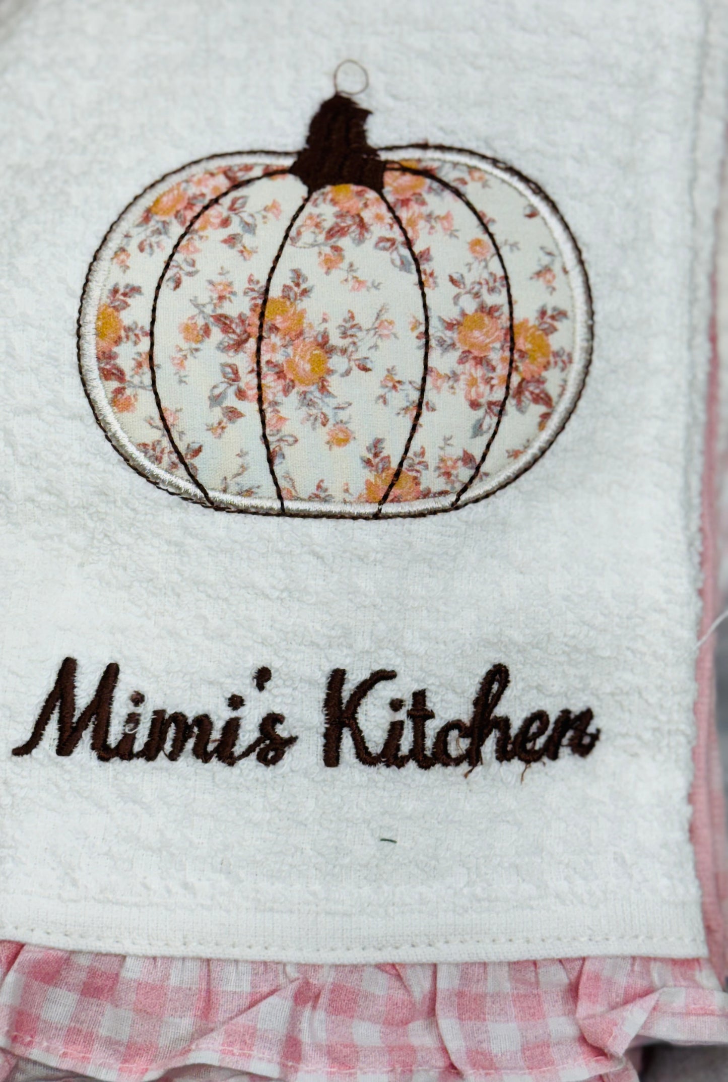 New 3-piece charming Shabby Chic kitchen dish towel set MIMI’S KITCHEN