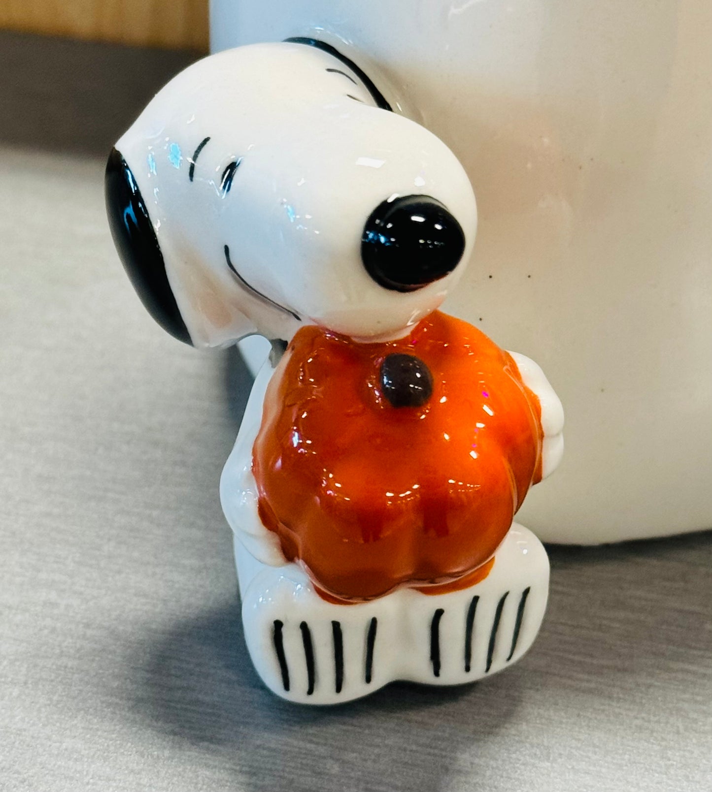 New Rae Dunn x Peanuts Snoopy ceramic coffee mug THANKFUL