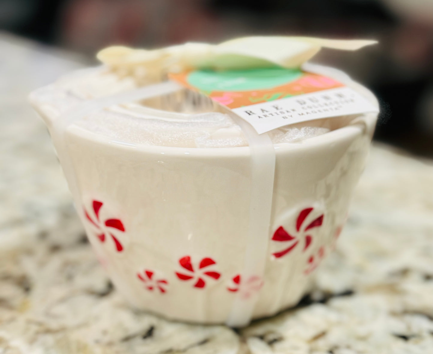 New Release! Rae Dunn white peppermint measuring cup set Christmas decor