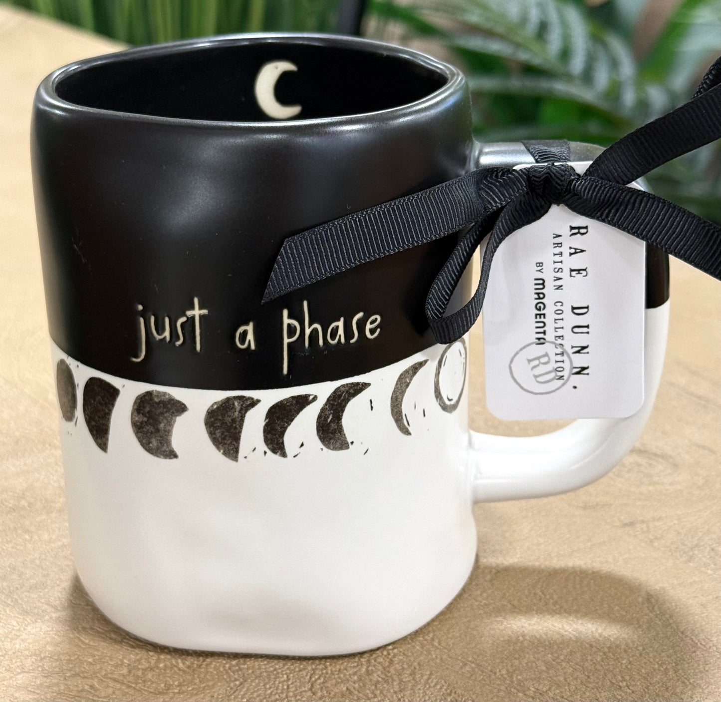 New Rae Dunn ceramic coffee mug JUST A PHASE