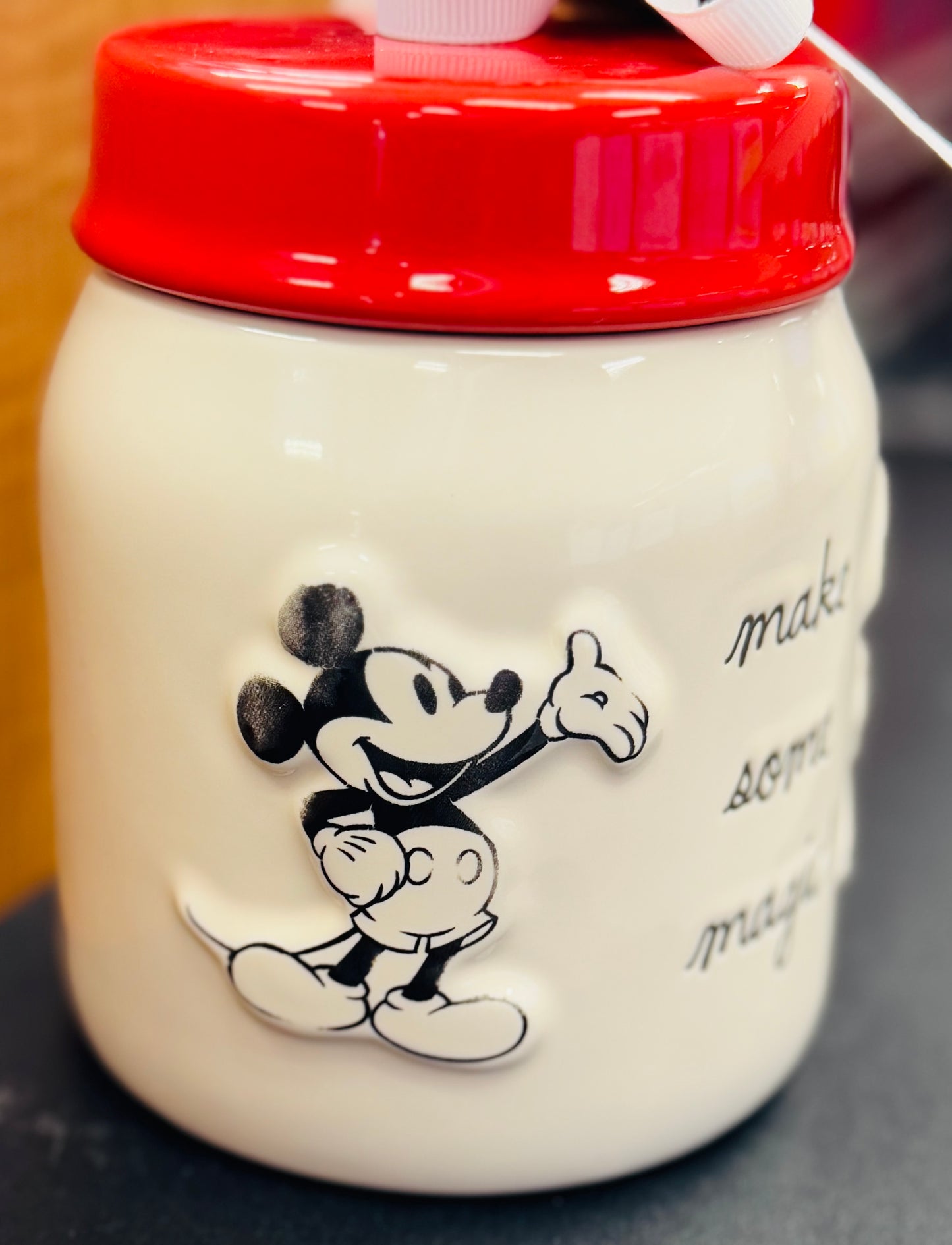 New Release Rae Dunn x Disney’s Minnie Mouse ceramic canister MAKE SOME MAGIC