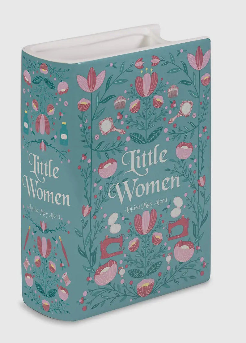 New Large Floral book vase-Little Women