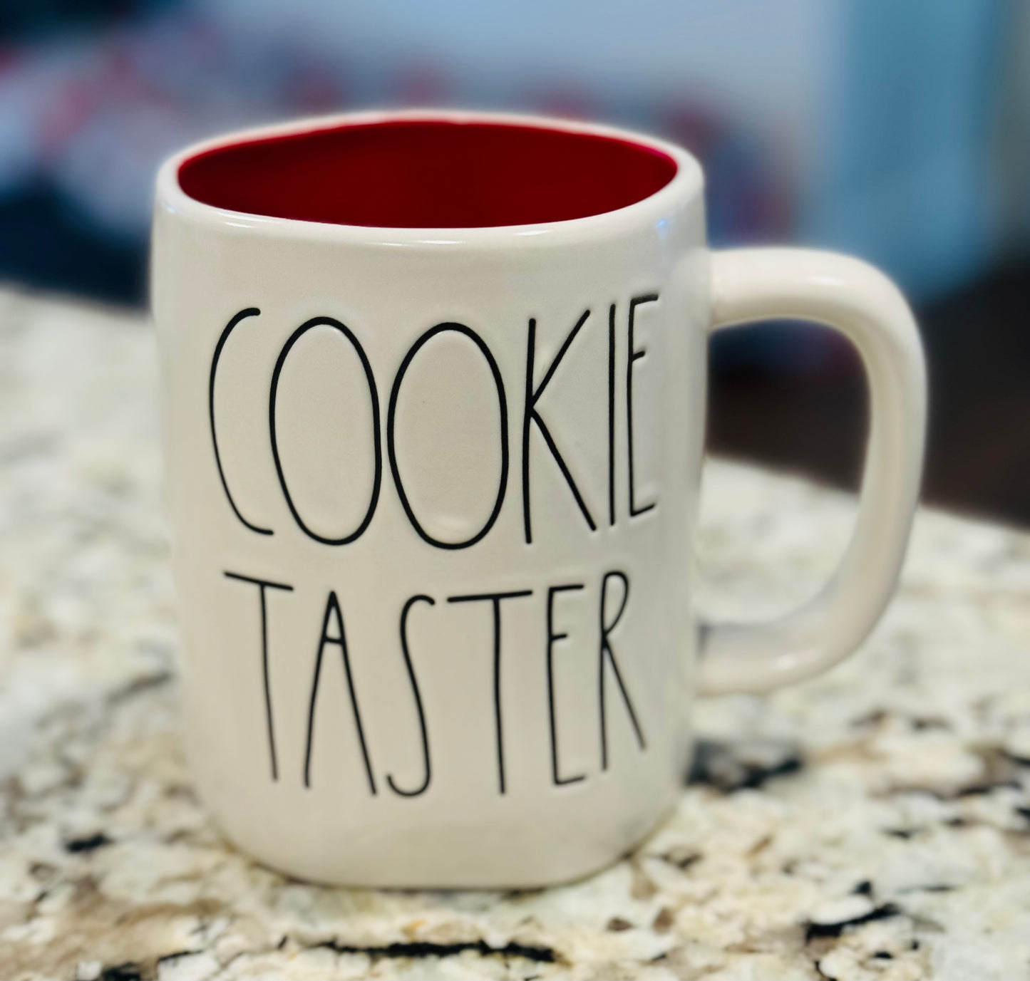 New Rae Dunn white ceramic Christmas coffee mug decor COOKIE 🍪 TASTER