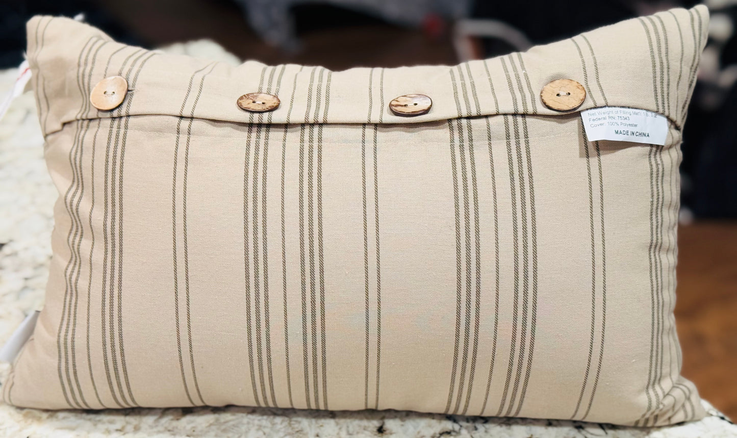 New Cupcakes and Cashmere taupe pillow decor THERE’S NO PLACE LIKE GRANDPA’S HOUSE