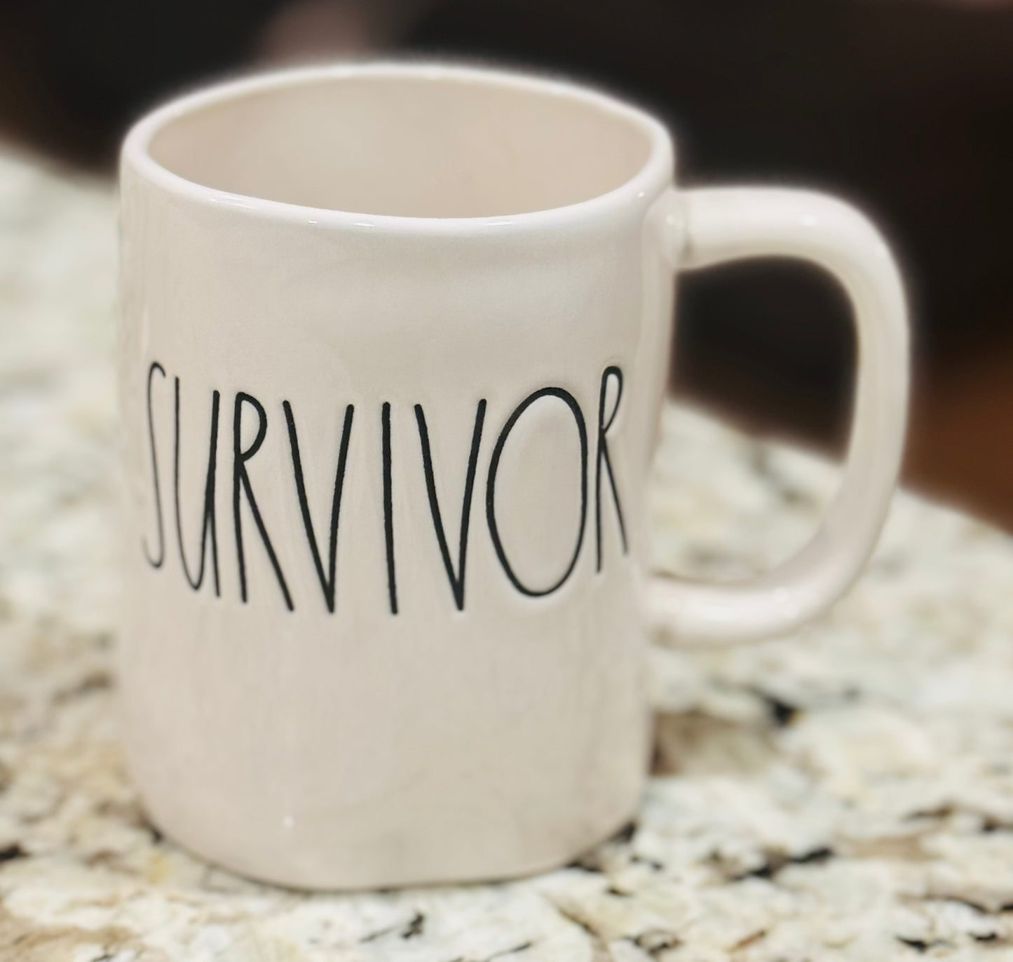 New Rae Dunn ceramic coffee mug SURVIVOR