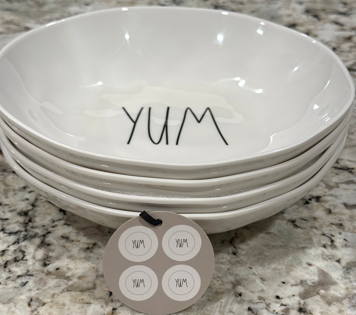 New Rae Dunn 4-piece melanin bowl set YUM