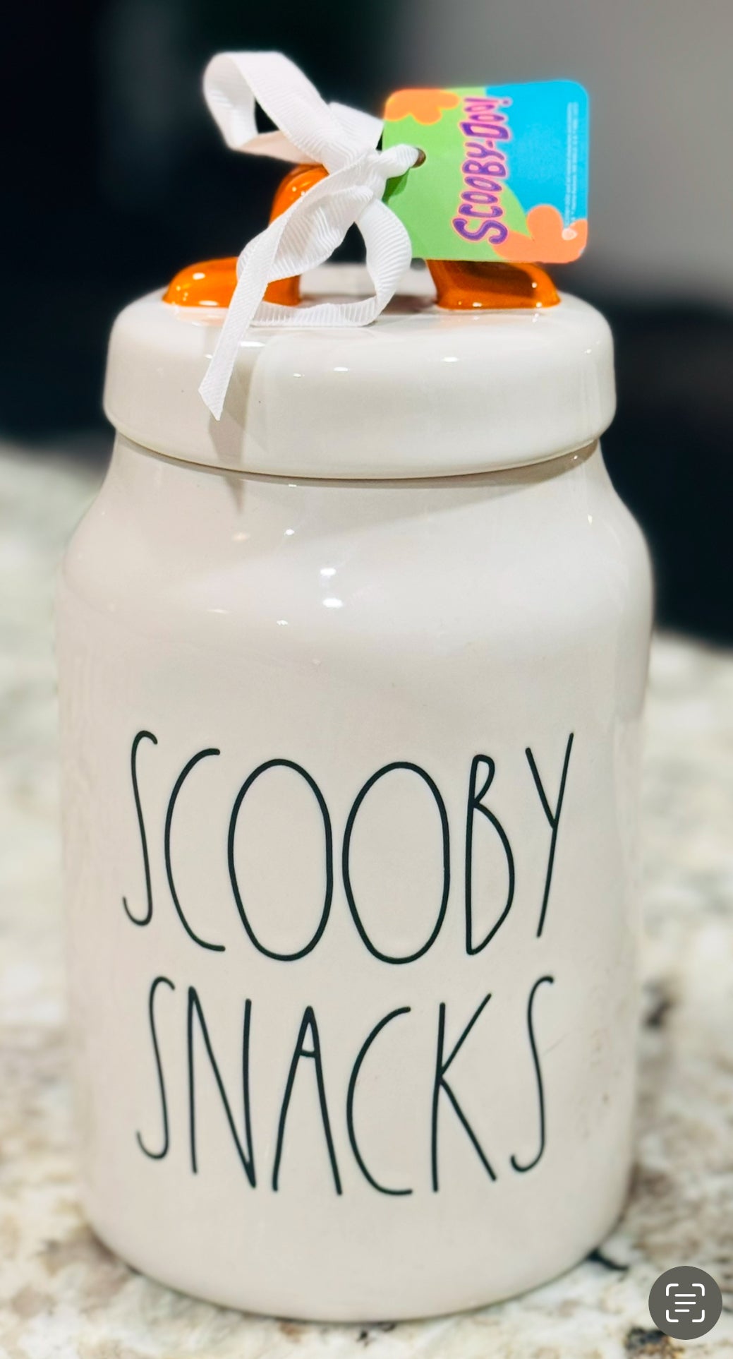 New Rae Dunn x Scooby Doo ceramic SCOOBY SNACKS canister
