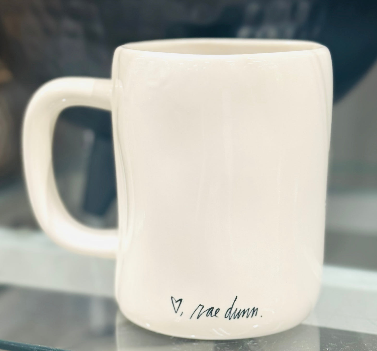New Rae Dunn white ceramic coffee mug OH LA LA 🖤