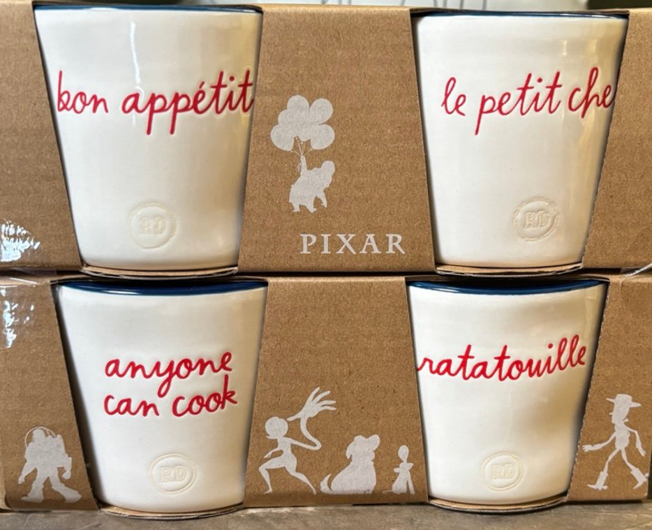 New Rae Dunn x Pixar’s Ratatouille ceramic 4-piece ramekin cup set