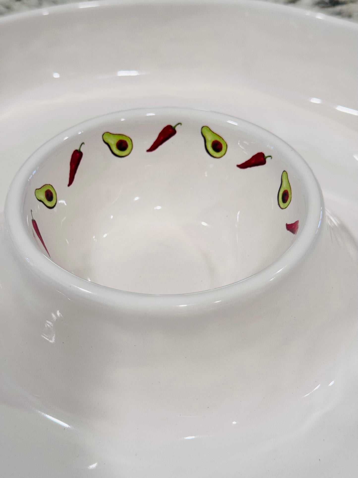 New release Rae Dunn 11” ceramic script “taco nite” dip platter tray