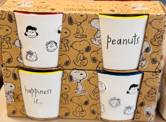 New Rae Dunn x Peanuts Snoopy ceramic ramekin character set