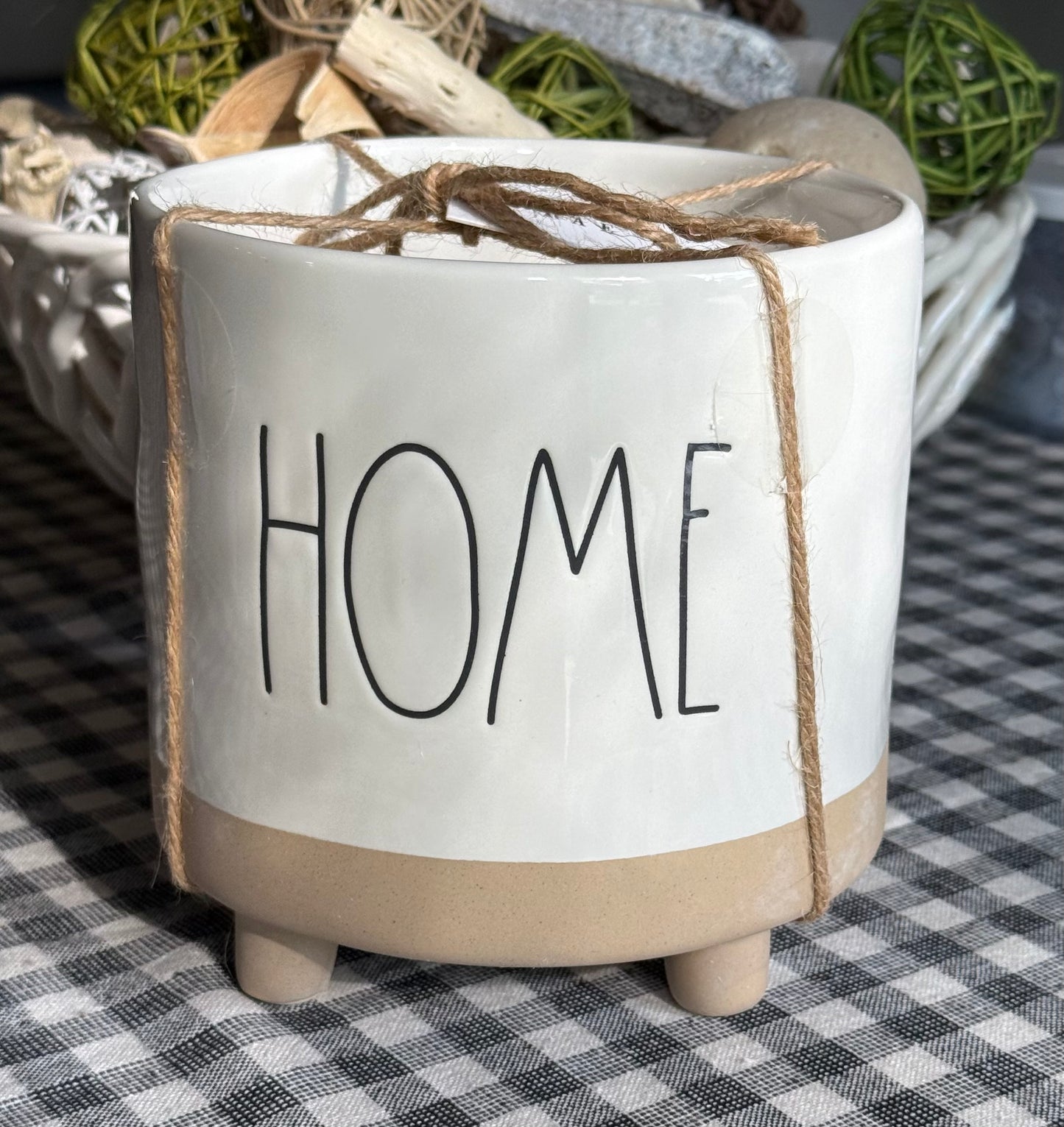 New Rae Dunn white ceramic planter 7” HOME