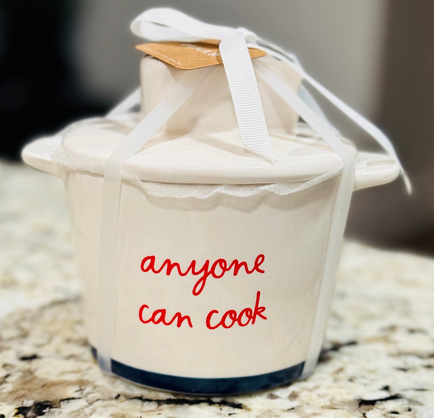 New Rae Dunn x Pixar’s ceramic Ratatouille cheese topped baking dish ANYONE CAN COOK