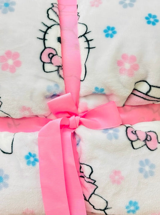 New Easter/Spring Hello Kitty blanket bedding 60x90 TWIN