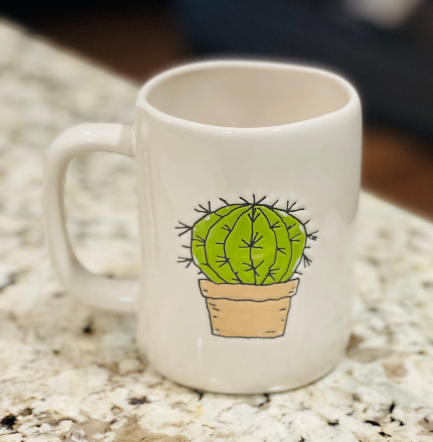 New Rae Dunn white ceramic coffee mug LOOKIN’ SHARP