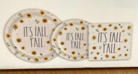 New in box Sunflower 🌻 print fall Hosting tableware set