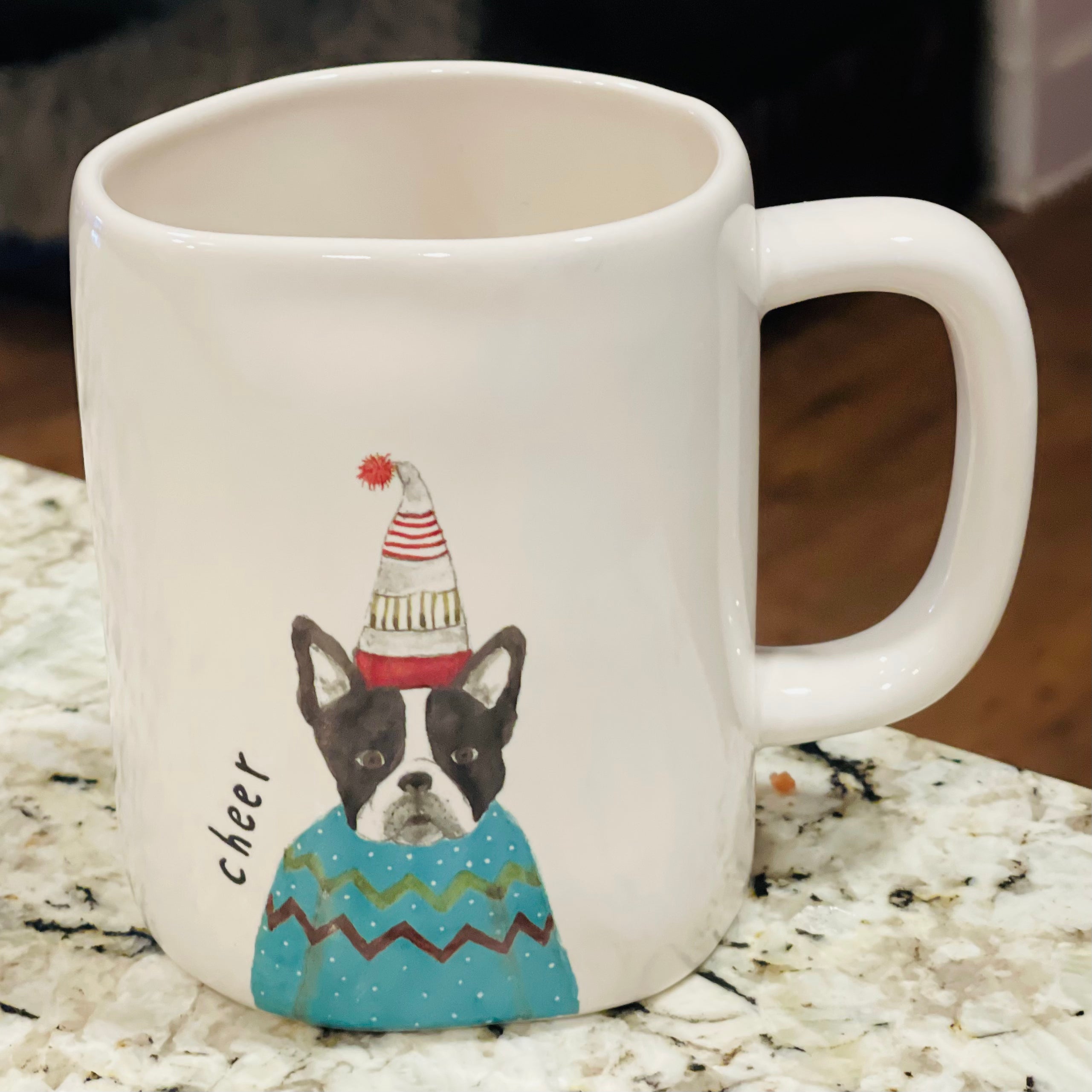 Warm & Cozy – White Christmas Mug