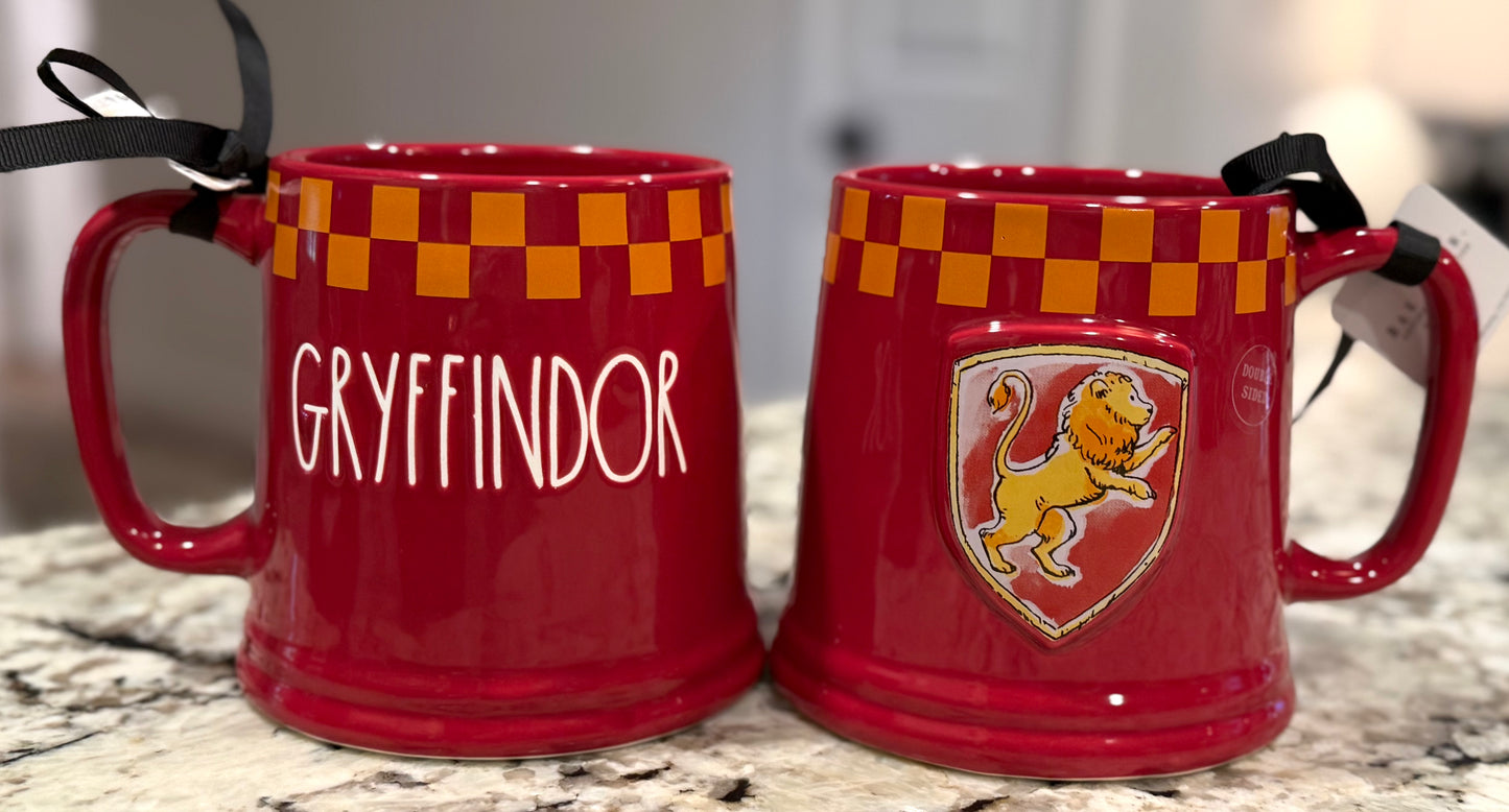 New Rae Dunn x Harry Potter ceramic coffee mug GRYFFINDOR