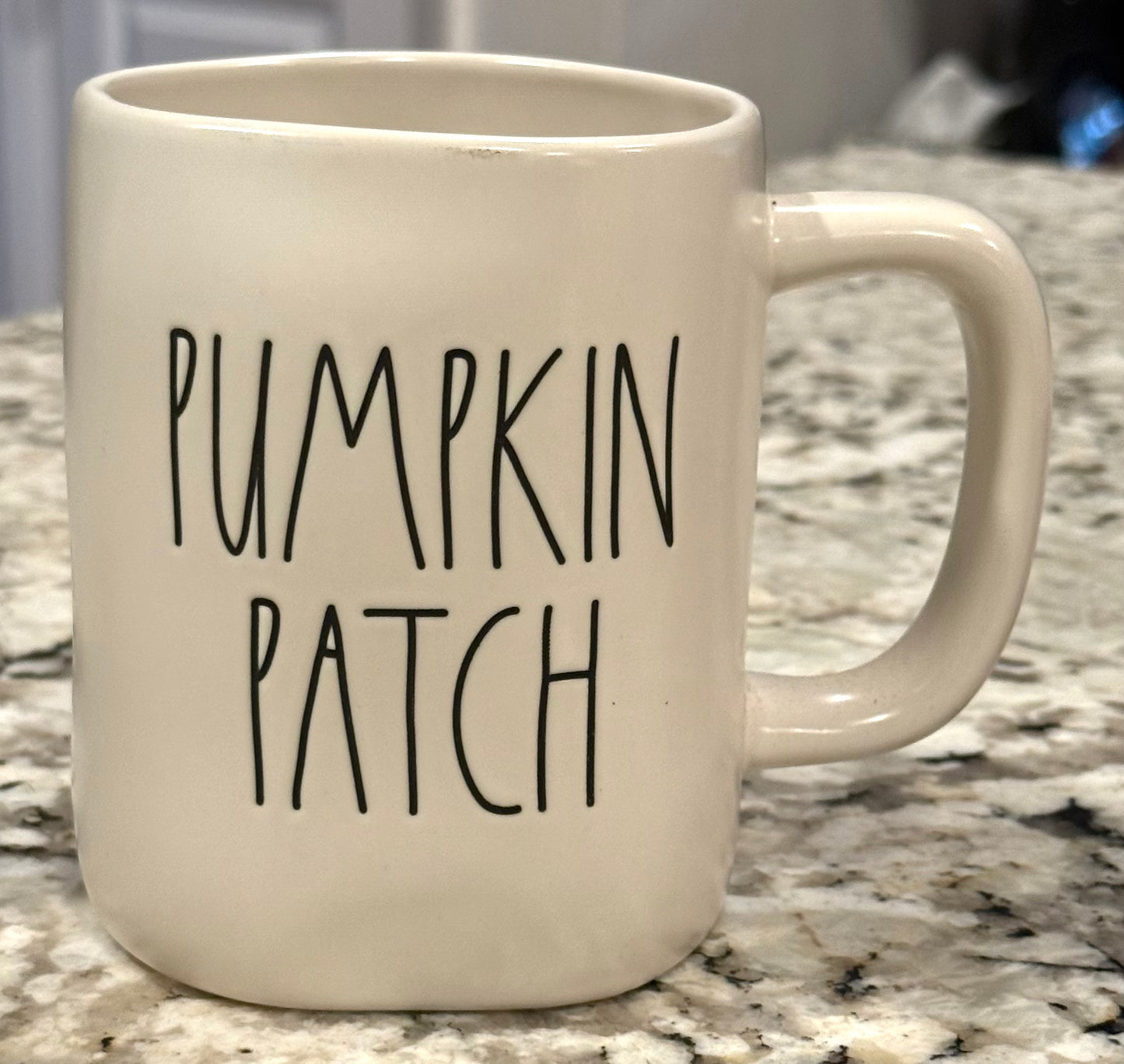 Rae Dunn white ceramic coffee mug PUMPKIN PATCH