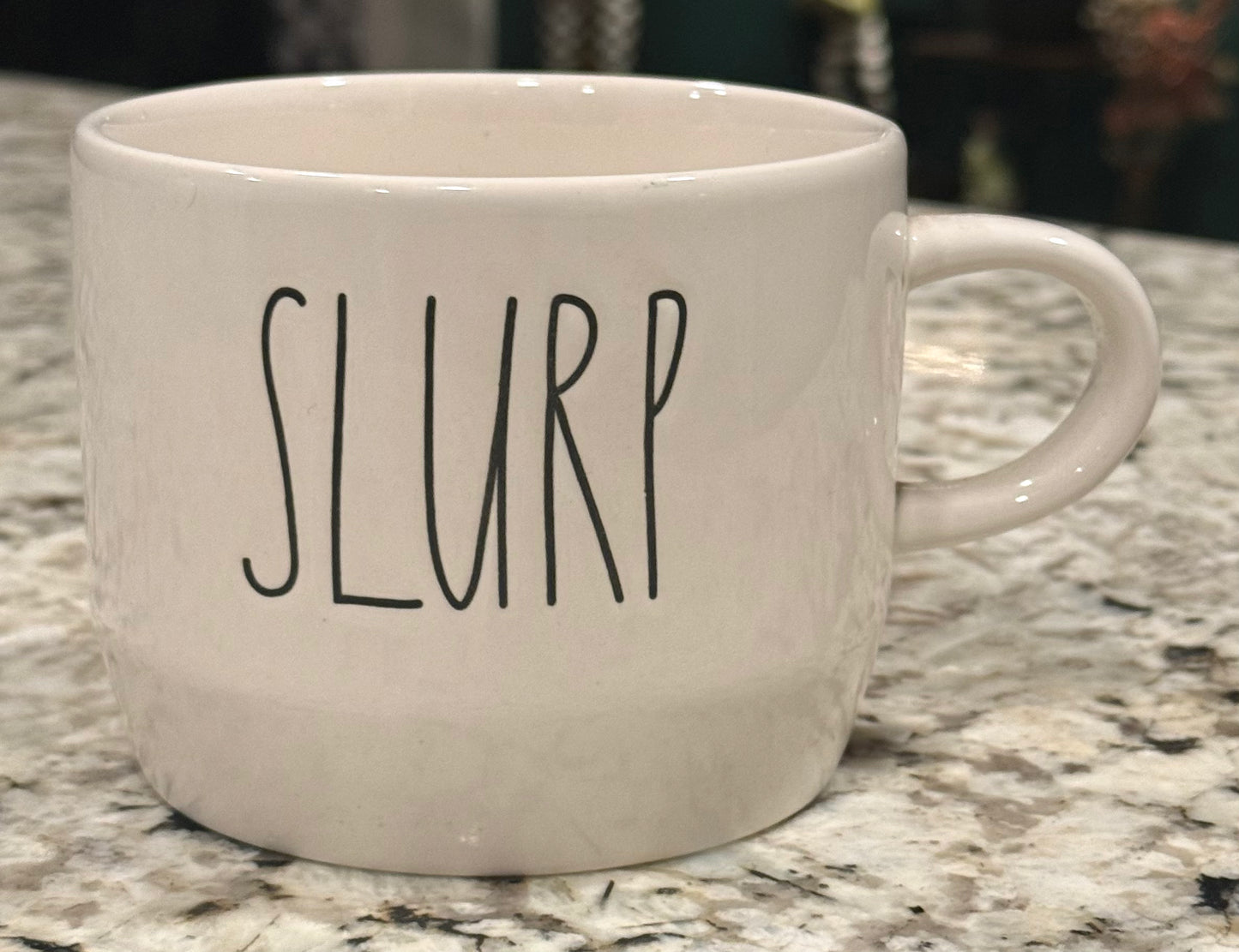 New Rae Dunn white ceramic mug SLURP